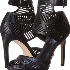 BCBG Catalina Lasar-Cut Leather Shoe